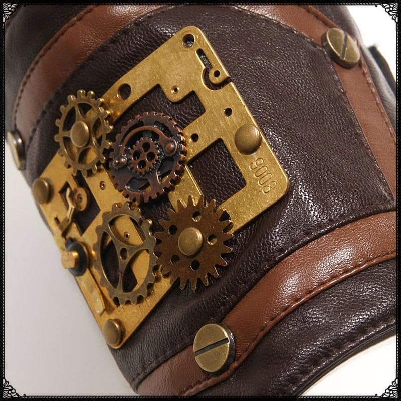 Brassard Cuir Steampunk zoom | Steampunk Store