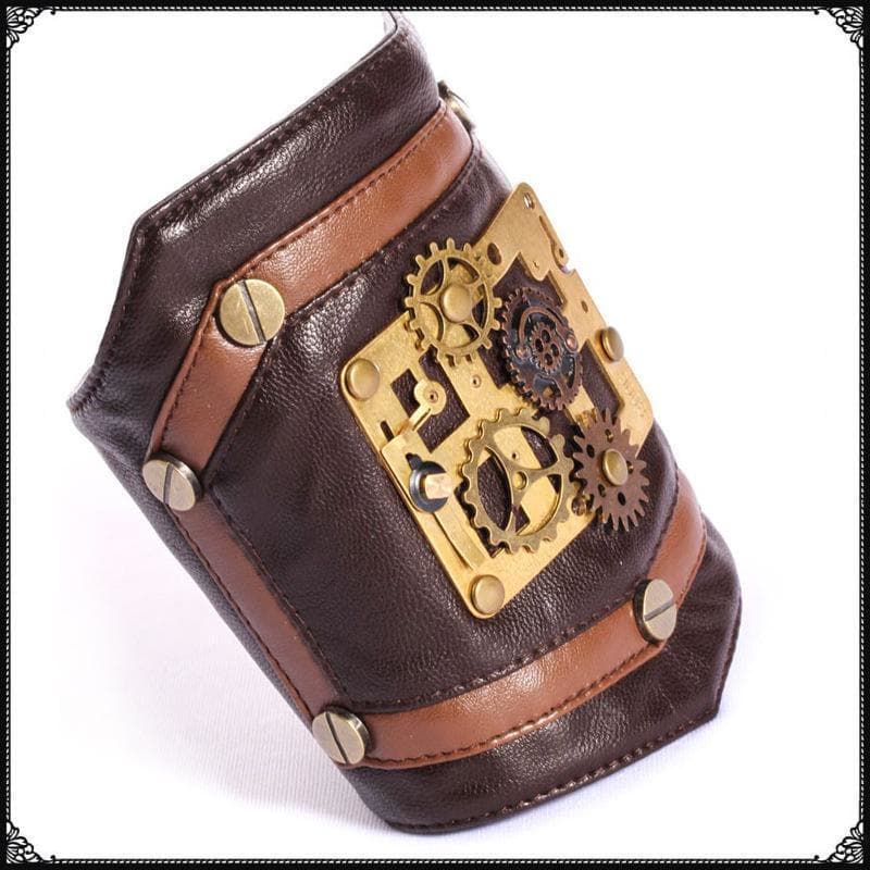 Brassard Cuir Steampunk détails | Steampunk Store