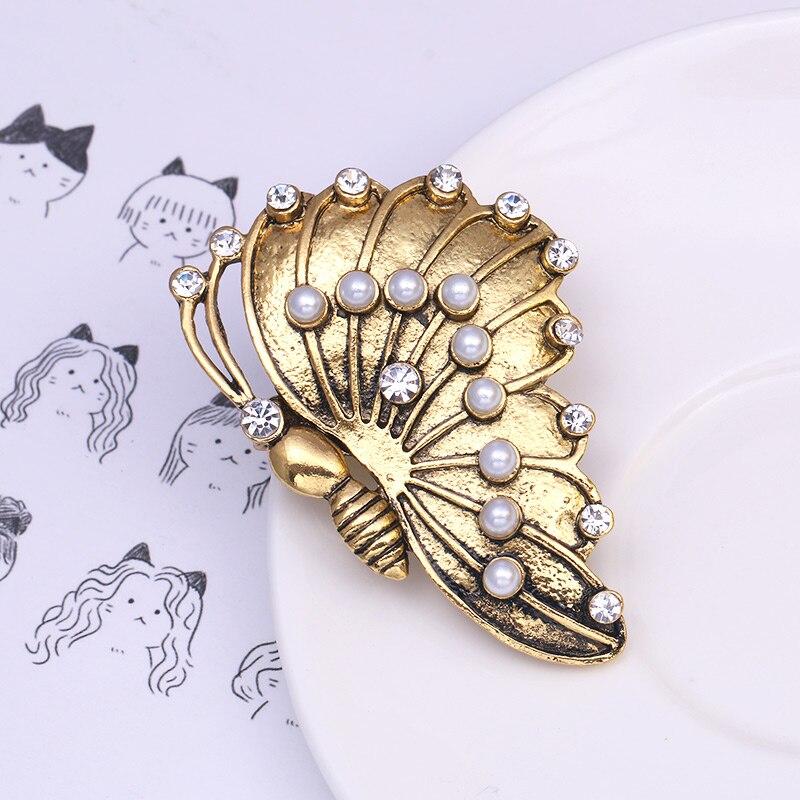 Broche Steampunk Papillon Rétro