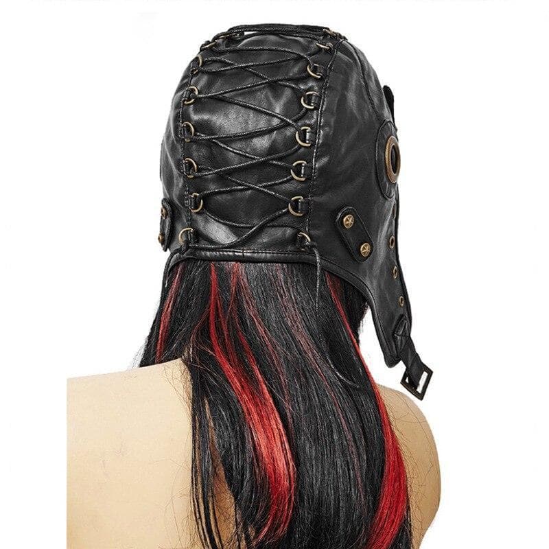 Casque Aviateur Vintage vue arriere | Steampunk-Store