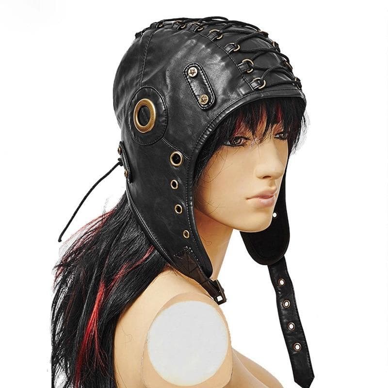 Casque Aviateur Vintage sur mannequin | Steampunk-Store