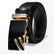 Ceinture Cuir Noir Boucle Doree