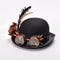 Chapeau à plume de face Steampunk-Store