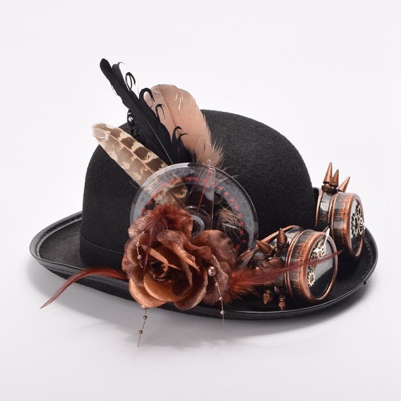 Chapeau à plume de cote Steampunk-Store