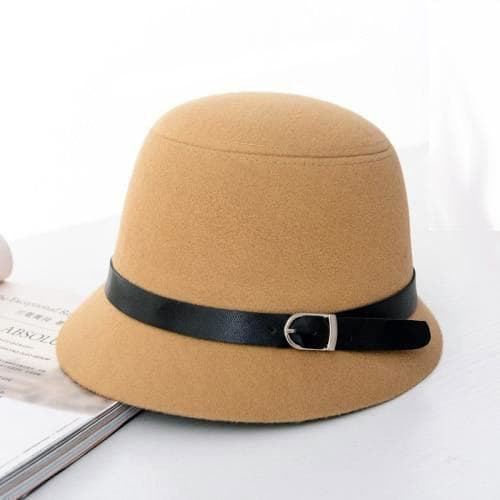 Chapeau Années Folles beige - steampunk store