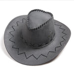 chapeau cowboy gris