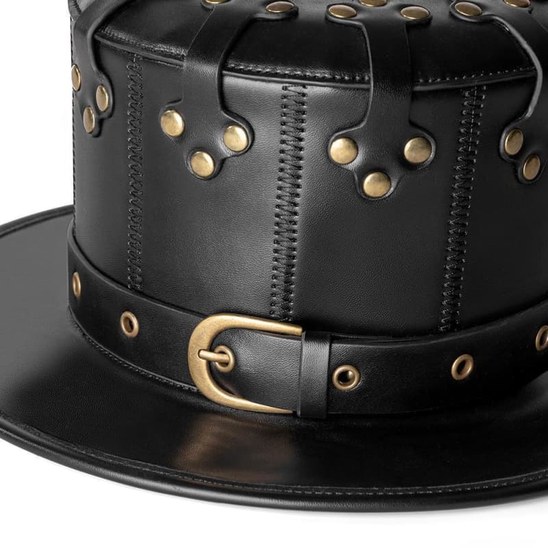 Chapeau de Médecin de la Peste détail boucle | Steampunk-Store