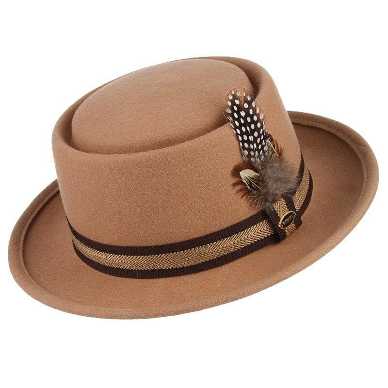 Chapeau Fedora Femme Beige