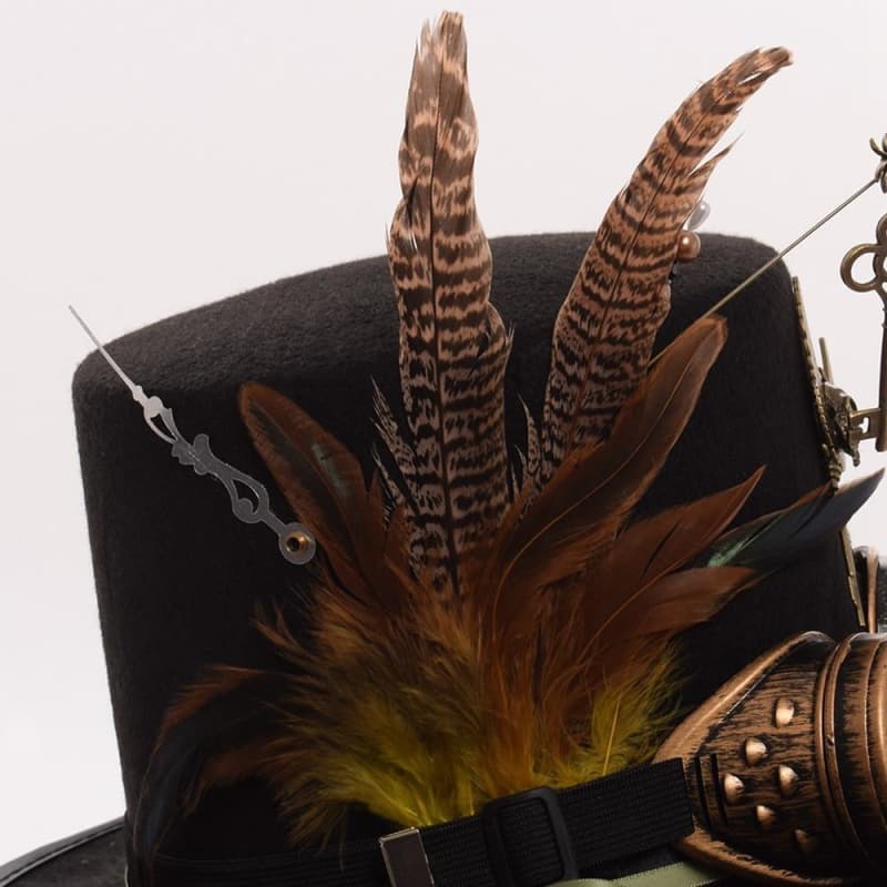 Chapeau Haut De Forme Avec Lunettes détails | Steampunk Store