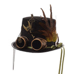 Chapeau Haut De Forme Avec Lunettes | Steampunk Store