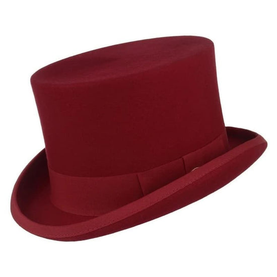Chapeau Haut de Forme Rouge | Steampunk Store