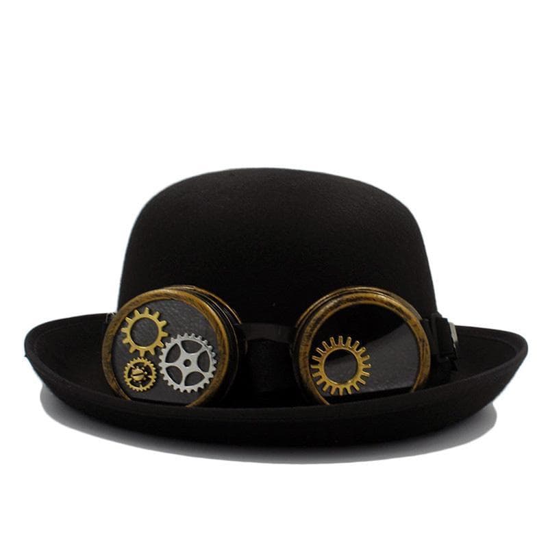 chapeau melon steampunk de face