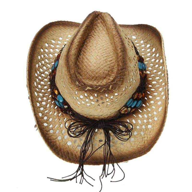 Chapeau Paille Western Femme de haut