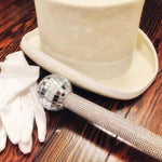 Chapeau Steampunk Blanc avec gants et canne | Steampunk Store