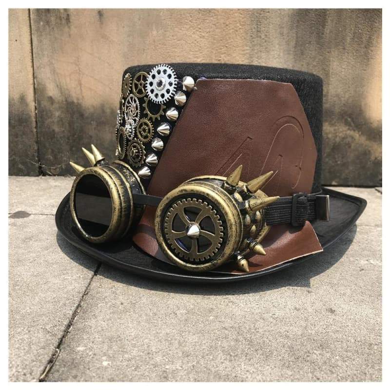 Chapeau Steampunk Engrenages de gauche | Steampunk Store