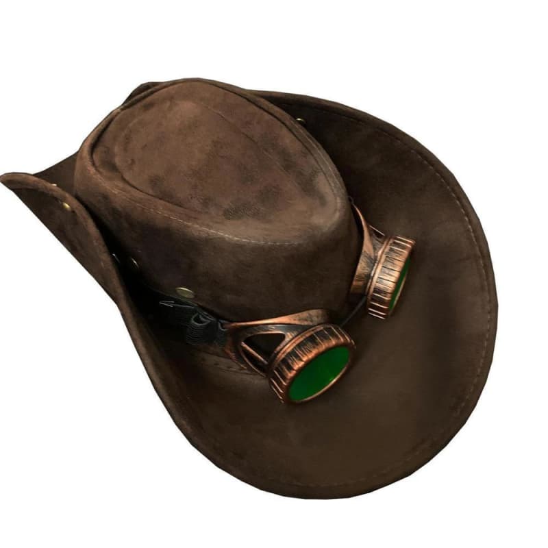 Chapeau Western Punk coté droit | Steampunk Store