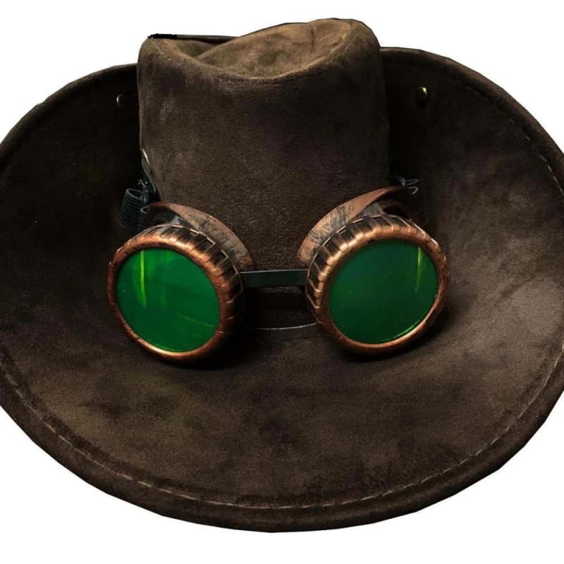 Chapeau Western Punk de face | Steampunk Store