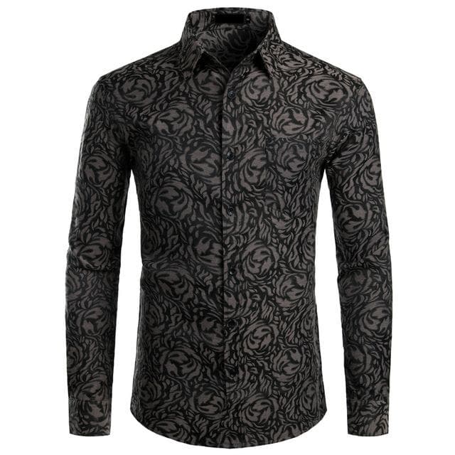 Chemise à deals fleur homme vintage