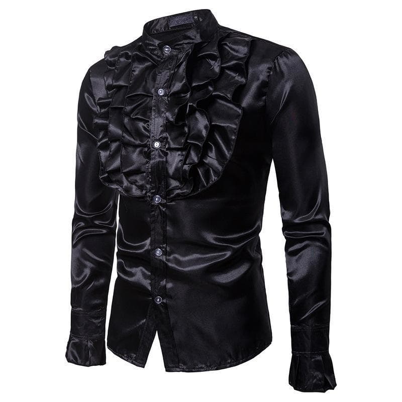 Chemise Style Victorien noire | Steampunk Store