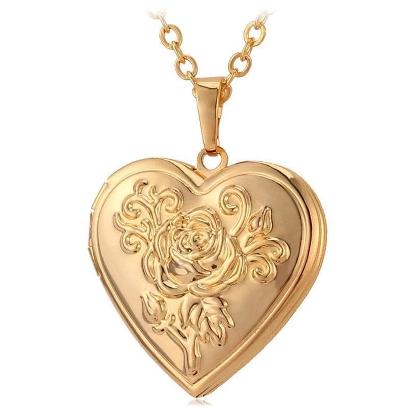 Collier Pendentif Coeur Porte Photo | Steampunk Store