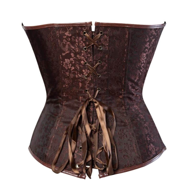 Corset Cuir Femme Médiéval de derrière