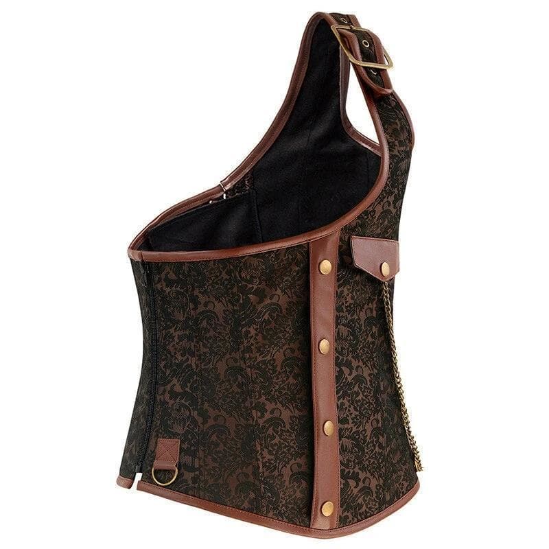 Corset Homme Steampunk marron | Steampunk Store