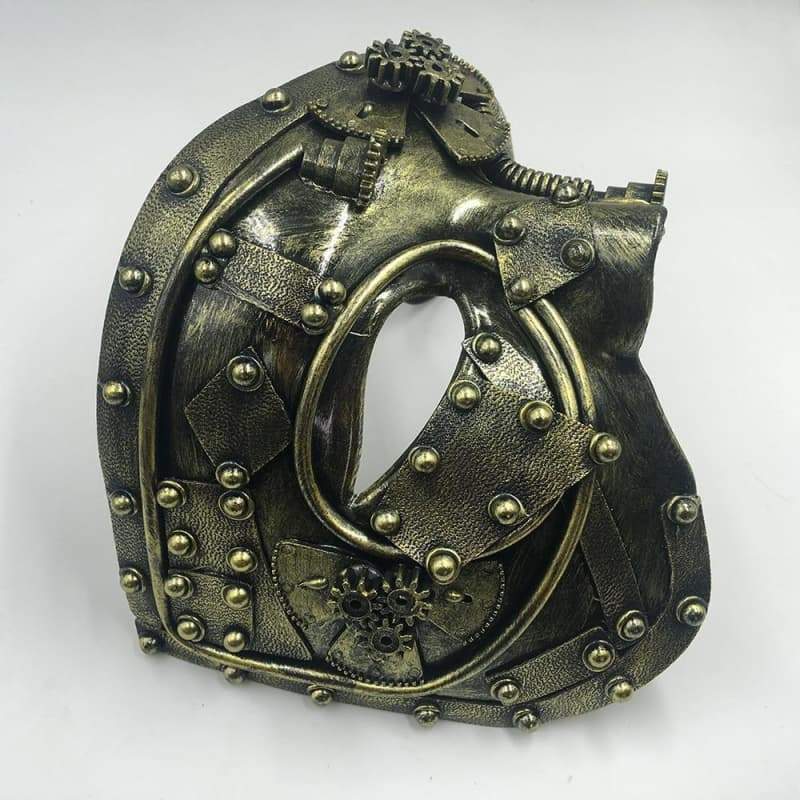 Demi Masque Steampunk Fantôme de l’opéra sur le coté | Steampunk Store