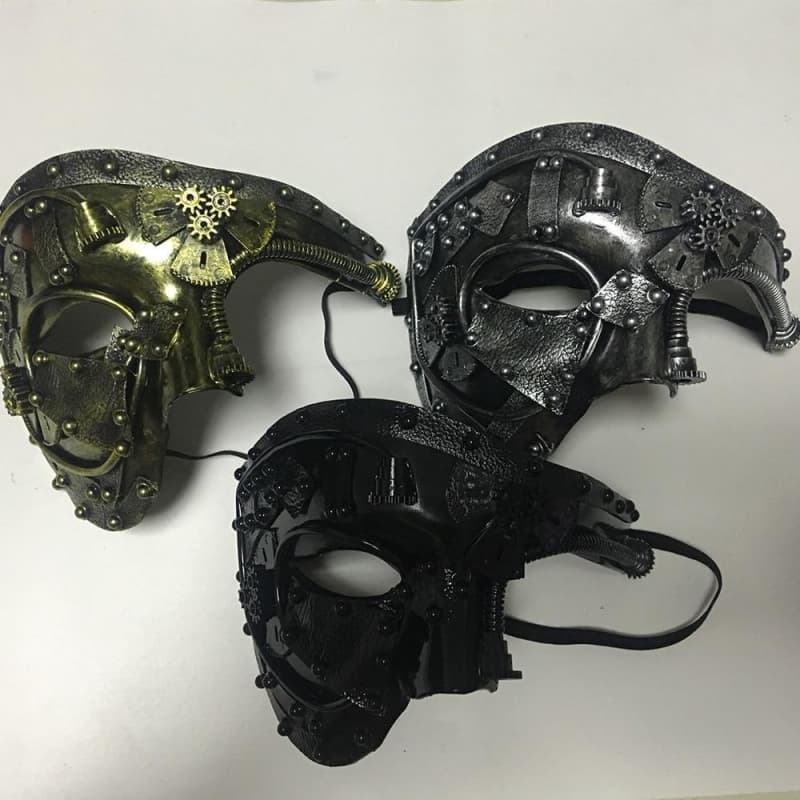 Demi Masque Steampunk Fantôme de l’opéra collection | Steampunk Store