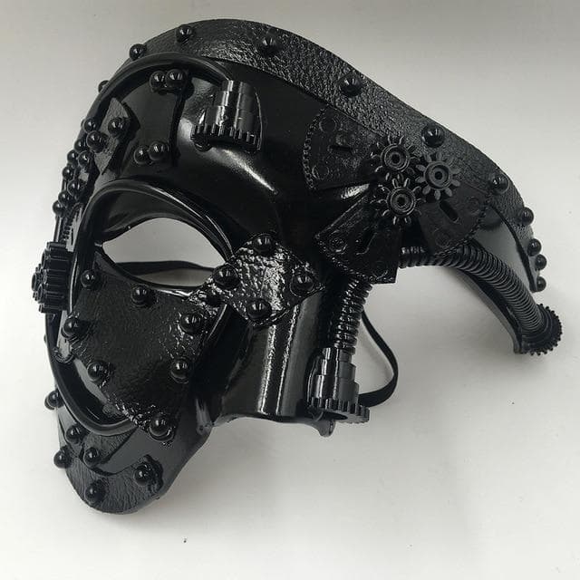 Demi Masque Steampunk Fantôme de l’opéra gothique | Steampunk Store