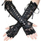 gants longs femme noir - Steampunkstore