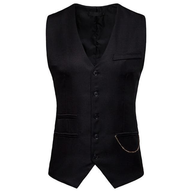 Gilet de Costume Homme Vintage noir | Steampunk Store