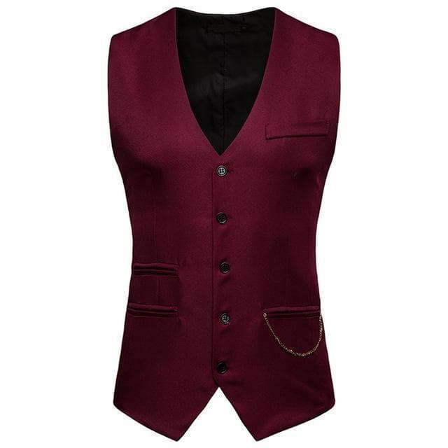 Gilet de Costume Homme Vintage rouge | Steampunk Store