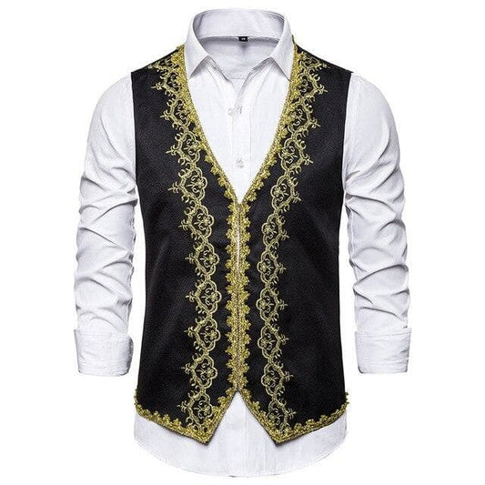 Gilet Homme Brodé | Steampunk Store