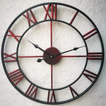 Grande Horloge Murale Steampunk rouge | Steampunk Store