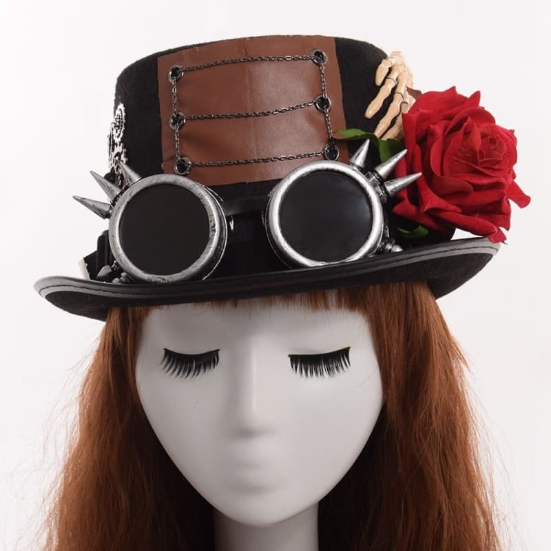 Haut de Forme Femme de face | Steampunk Store