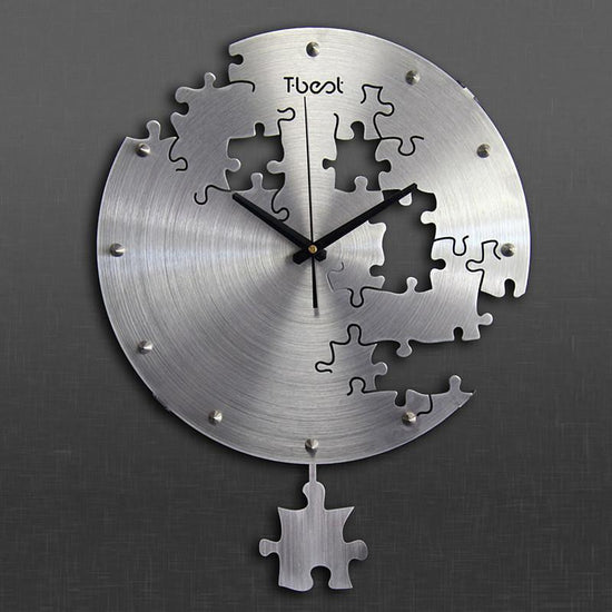 Horloge Steampunk Metal Design Argentée