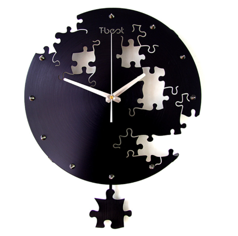 Horloge Murale Metal Design noire