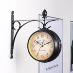 Horloge Murale Style Gare accrochée | Steampunk Store