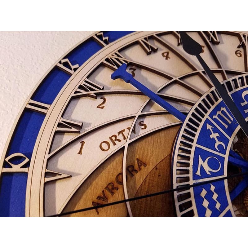 Horloge Steampunk Lignes Telluriques zoom | Steampunk Store