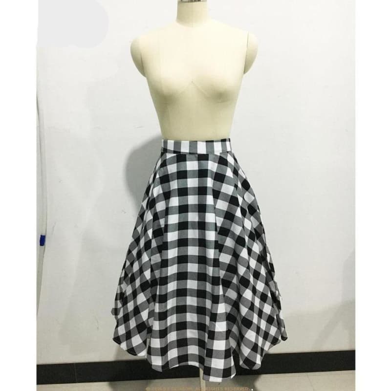 Jupe Steampunk Tartan Midi