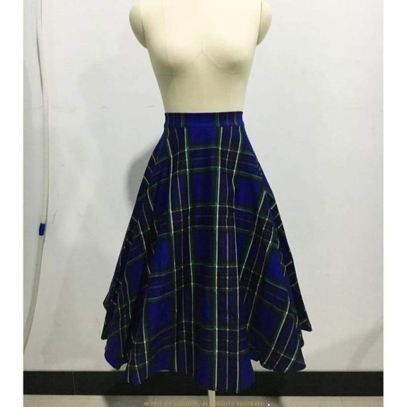 Jupe Steampunk Tartan Midi