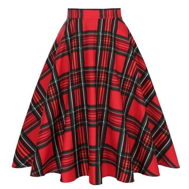 Jupe Steampunk Tartan Midi