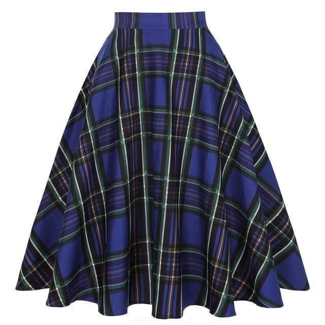 Jupe Steampunk Tartan Midi