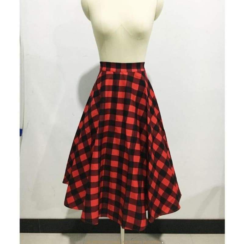 Jupe Steampunk Tartan Midi