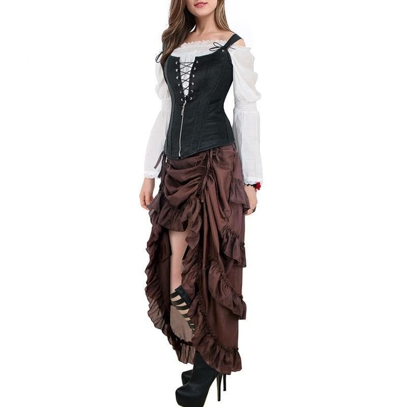 Jupe Western Steampunk portée