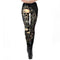 legging gothique motif jaune - steampunk store