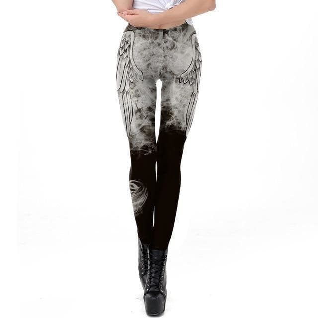 Legging Gris Femme de face | Steampunk-Store