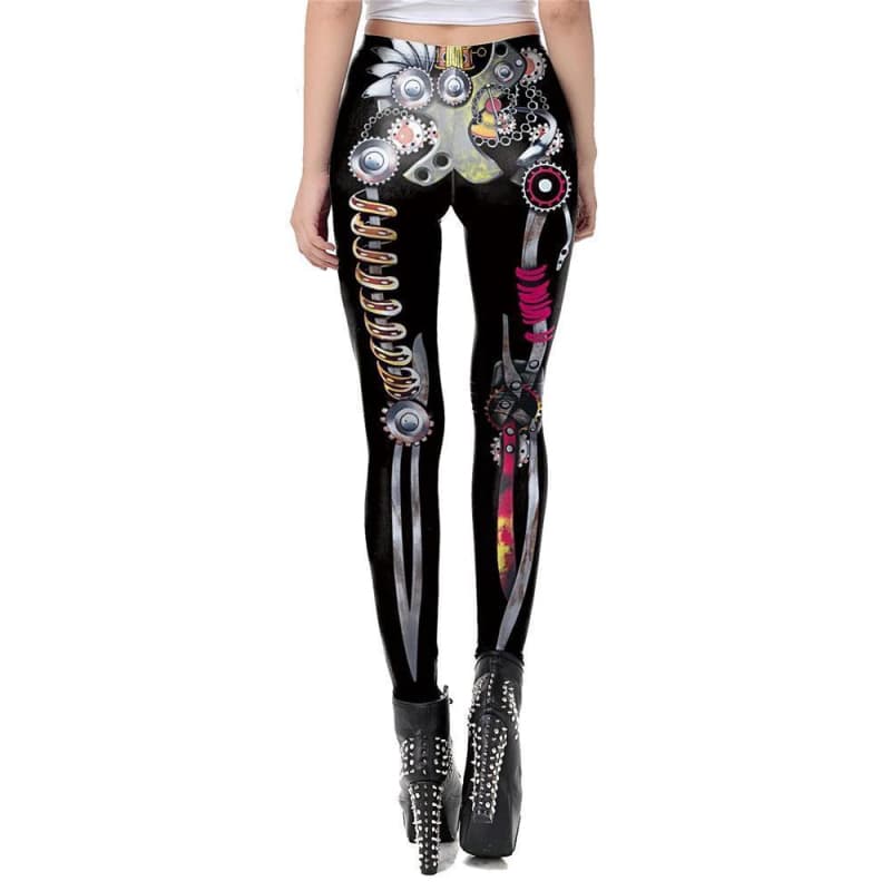 Legging Steampunk Squelette arrière | Steampunk Store