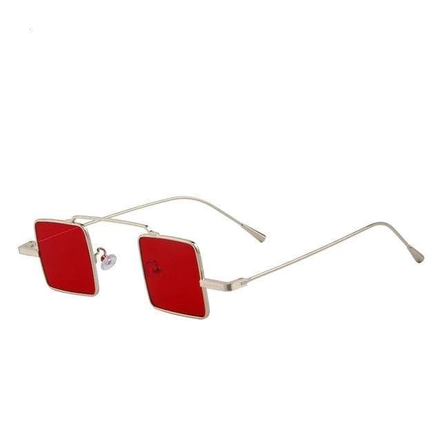 Lunettes de Soleil Carrées Steampunk rouge | SteampunkStore