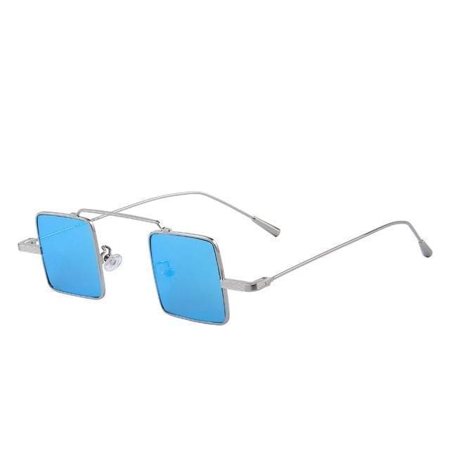 Lunettes de Soleil Carrées Steampunk bleu | SteampunkStore